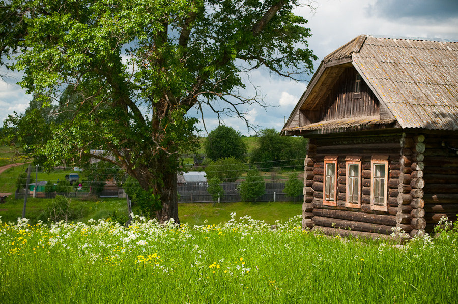 русская деревня фото