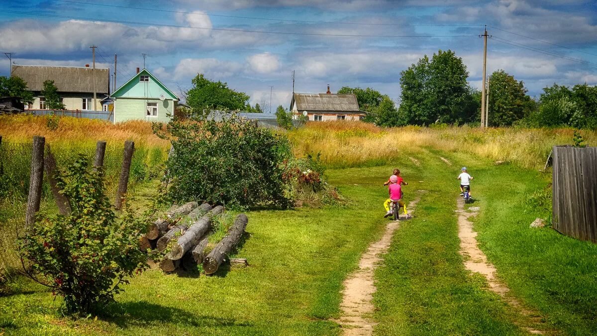 русские деревни фото