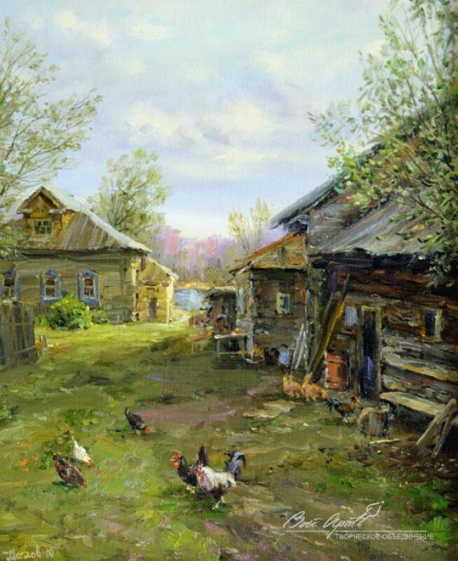 с а виноградов картина деревня фото