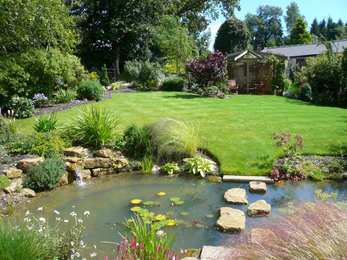 сад в пейзажном стиле фото