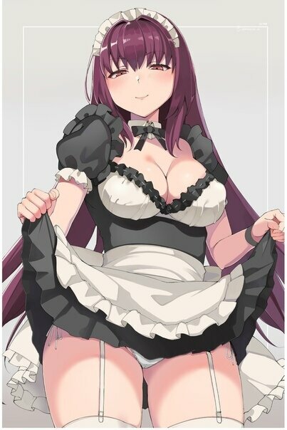 scathach fate grand order горничная фото