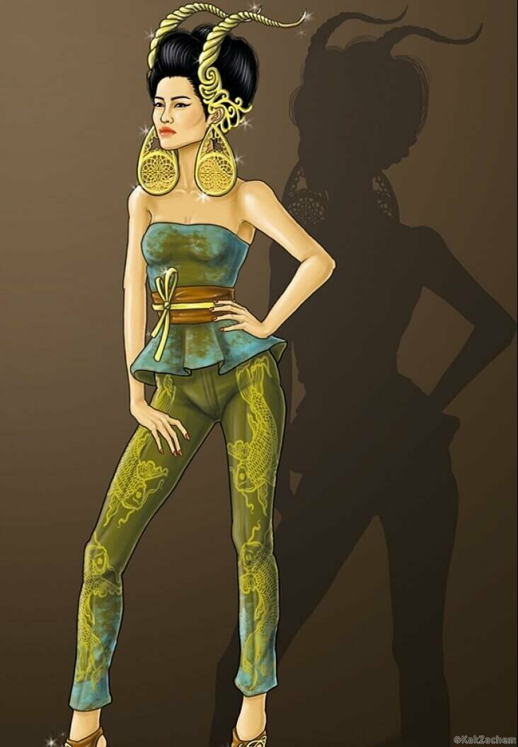shamekh bluwi illustration zodiac фото