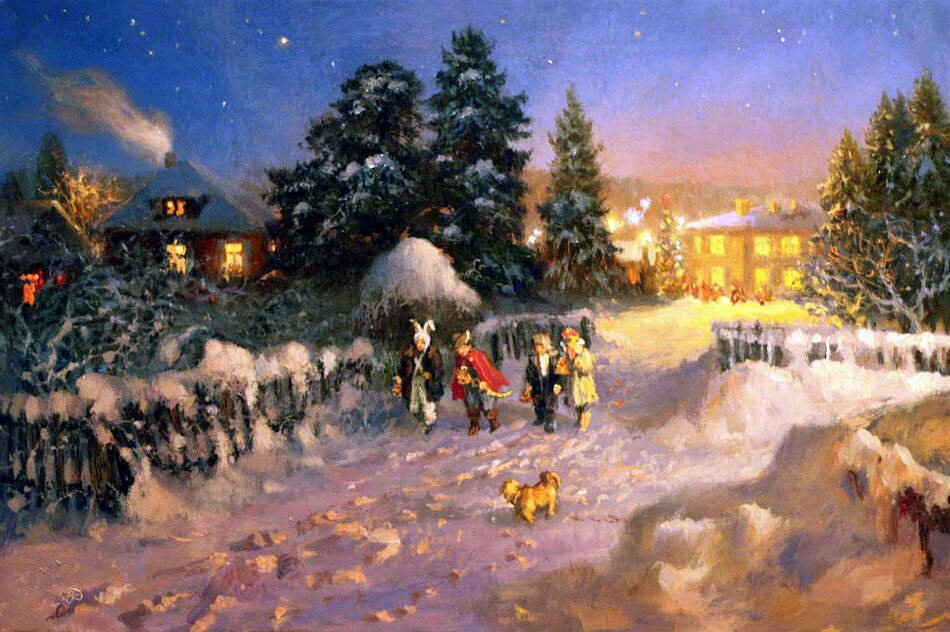 сочельник живопись фото