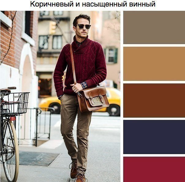 сочетание цветов в мужской одежде фото