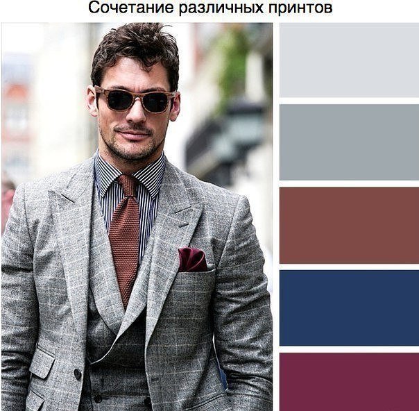сочетание цветов в одежде для мужчин фото