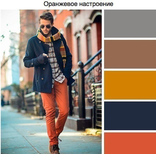 сочетания цветов в одежде мужской фото