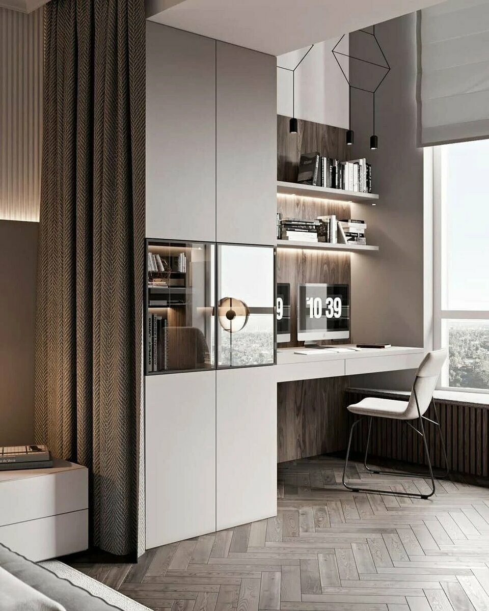 современные интерьеры кабинета модерн италия фото