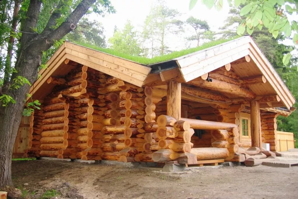 срубы домов из бревна фото