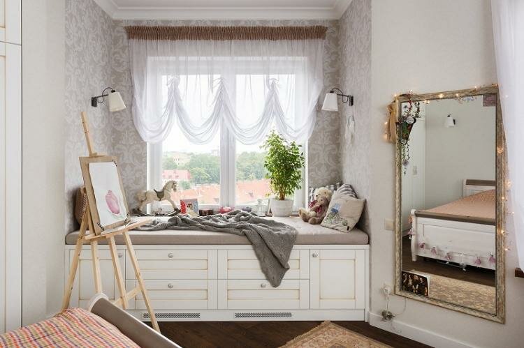 стиль шебби шик в интерьере спальни фото