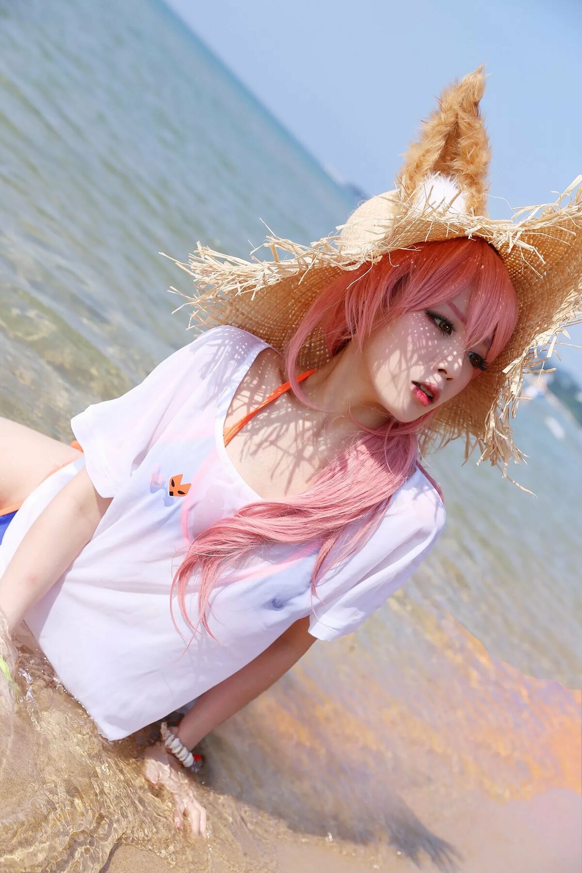 tamamo no mae cosplay bikini фото