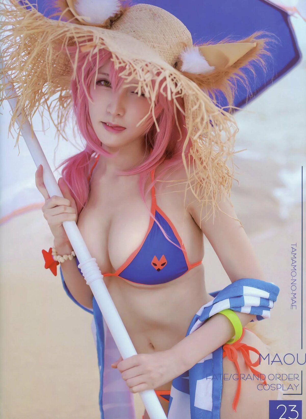 tamamo no mae fate bikini cosplay фото