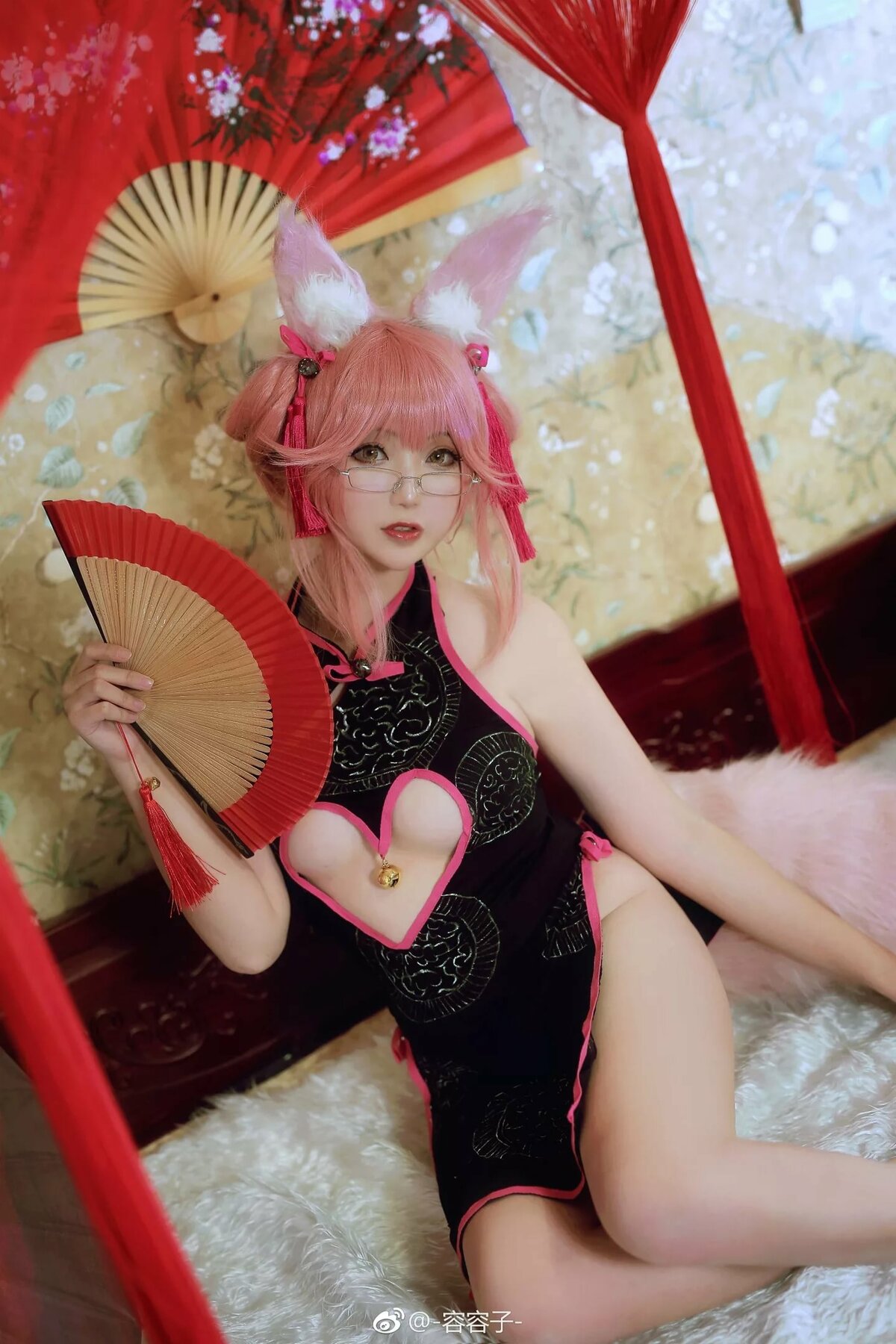 tamamo no mae latex cosplay фото