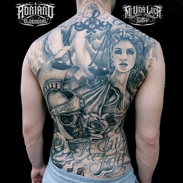 tattoo чикано фемида фото