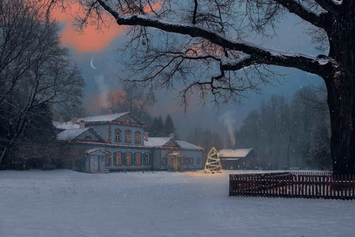 усадьба абрамцево зимой фото