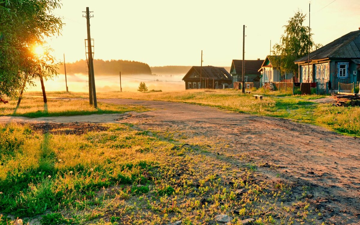 утро в деревне картинки фото