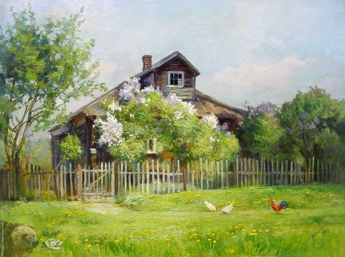 весна картинки сельский домик фото