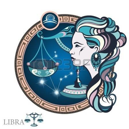 весы знак зодиака девушка вектор фото