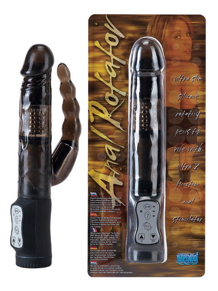 вибратор с анальным стимулятором anal rotator фото