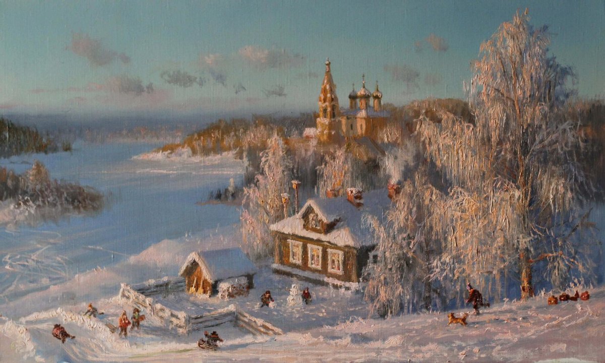 владимир жданов картины зима фото