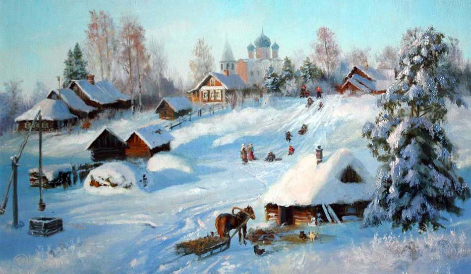 владимир жданов картины зима фото