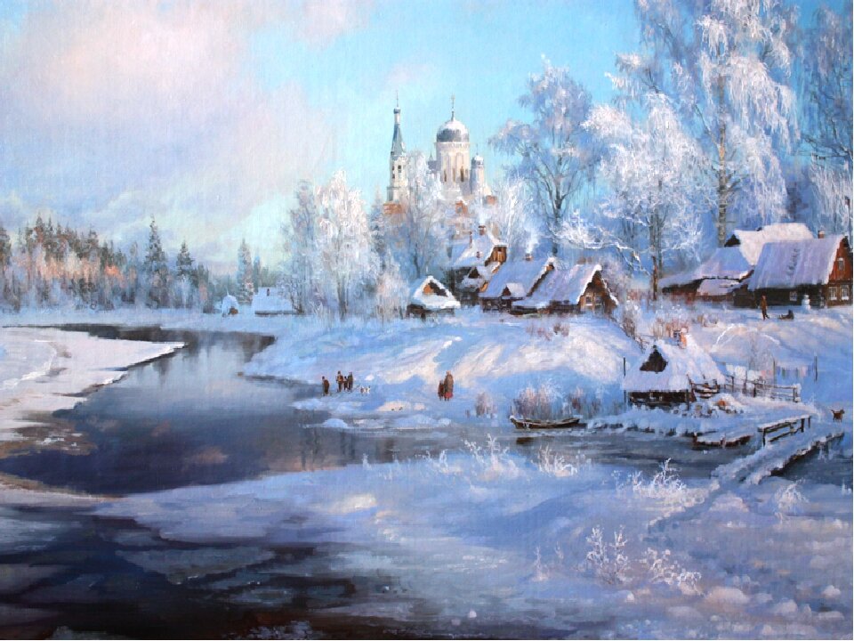 владимир жданов картины зима фото