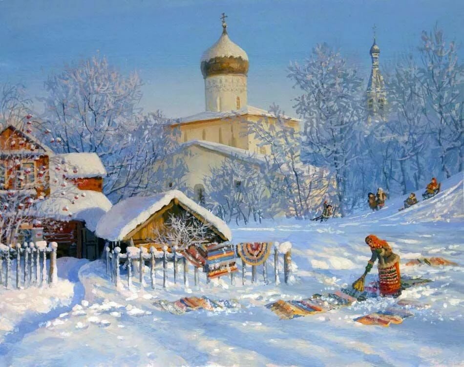 владимир жданов картины зима фото