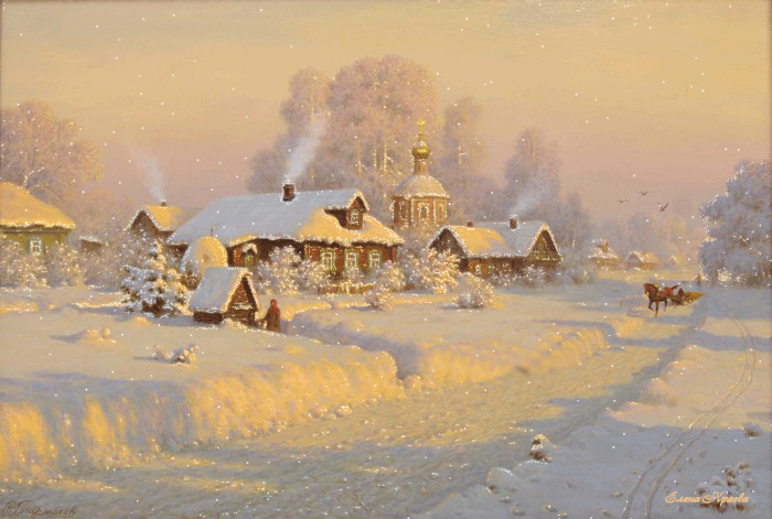 владимир жданов картины зима фото