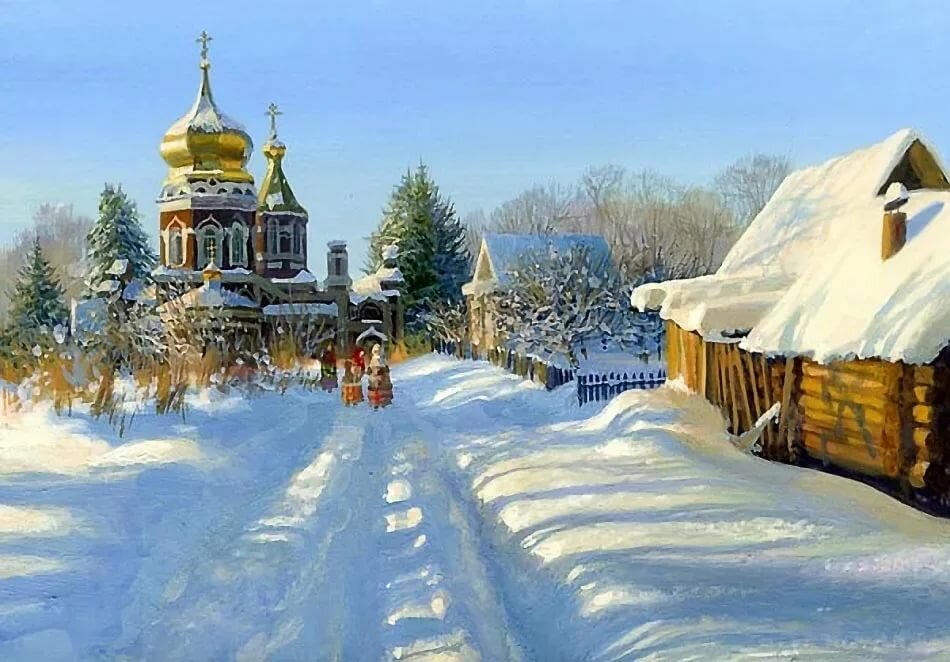 владимир жданов картины зима фото