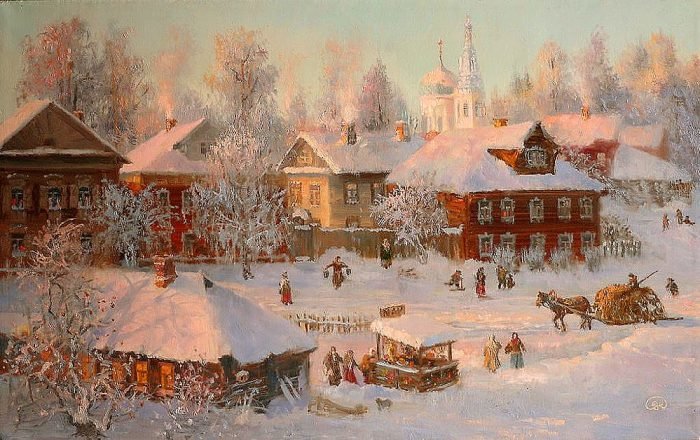 владимир жданов картины зима фото