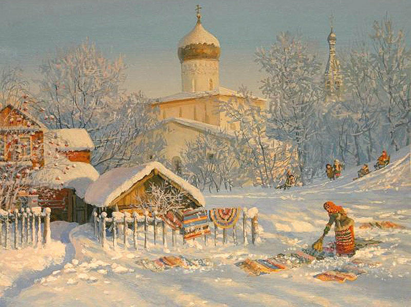 владимир жданов картины зима фото