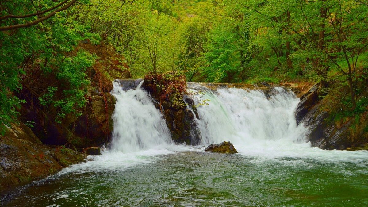 водопад фото