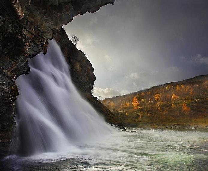 водопад фото