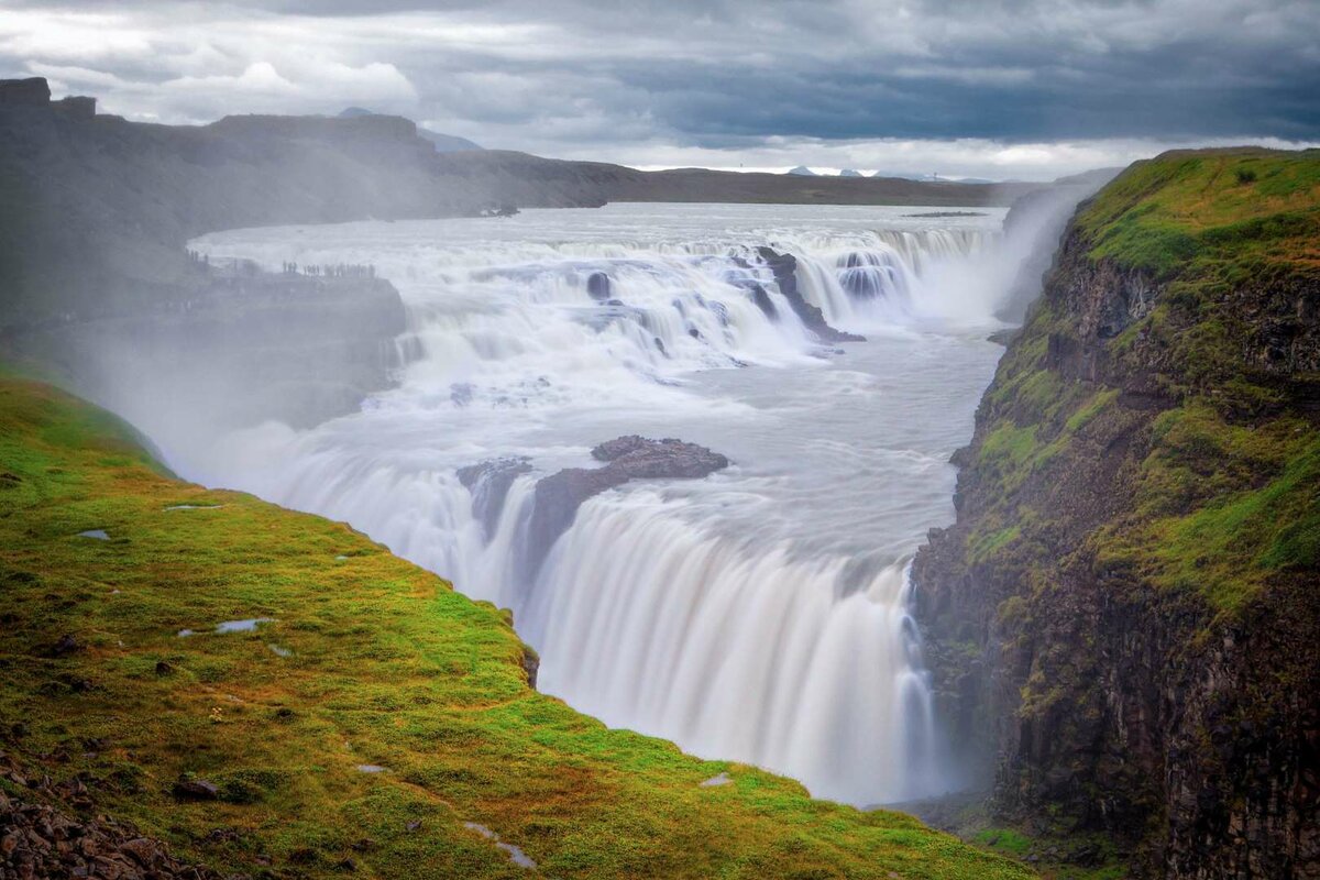 водопад гюдльфосс исландия фото