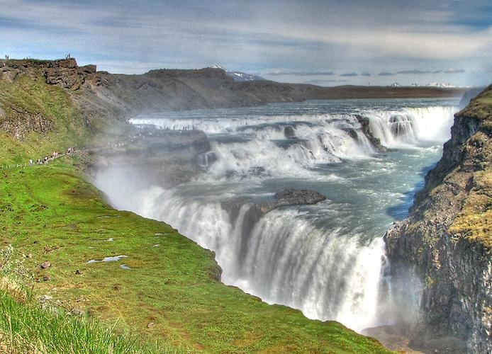 водопад гюдльфосс исландия фото