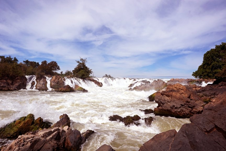 водопад кхон лаос фото