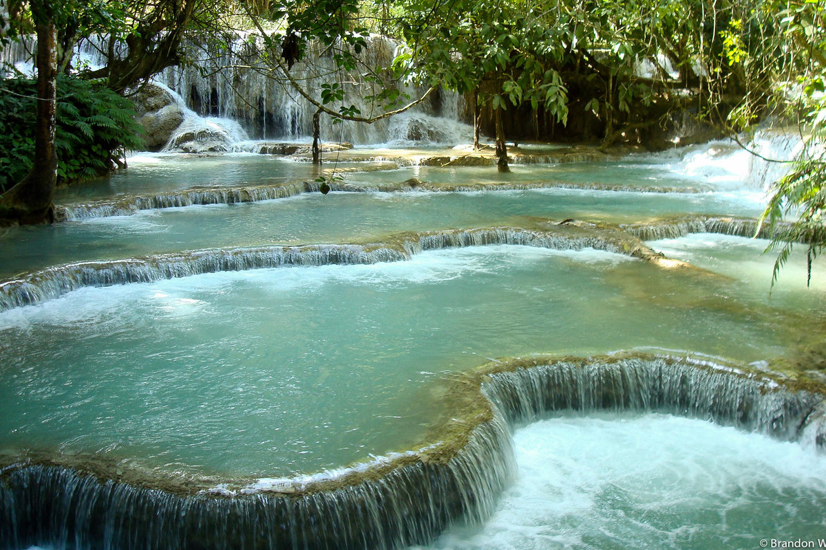 водопад куанг си лаос фото