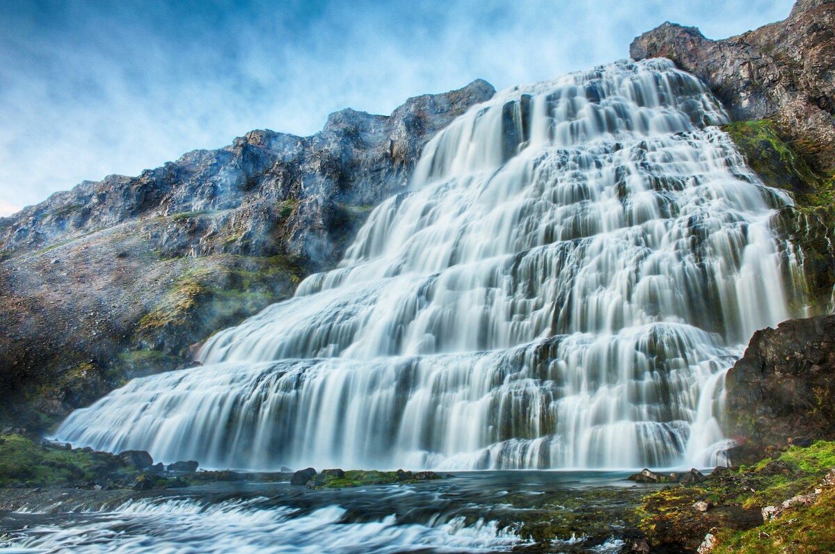 водопад мощный фото