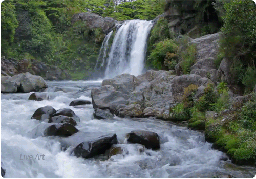 водопад релакс гиф фото