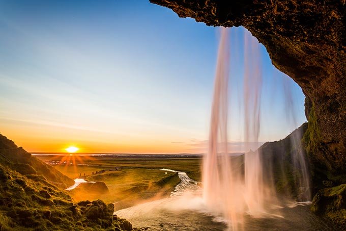 водопад сельяландсфосс исландия фото