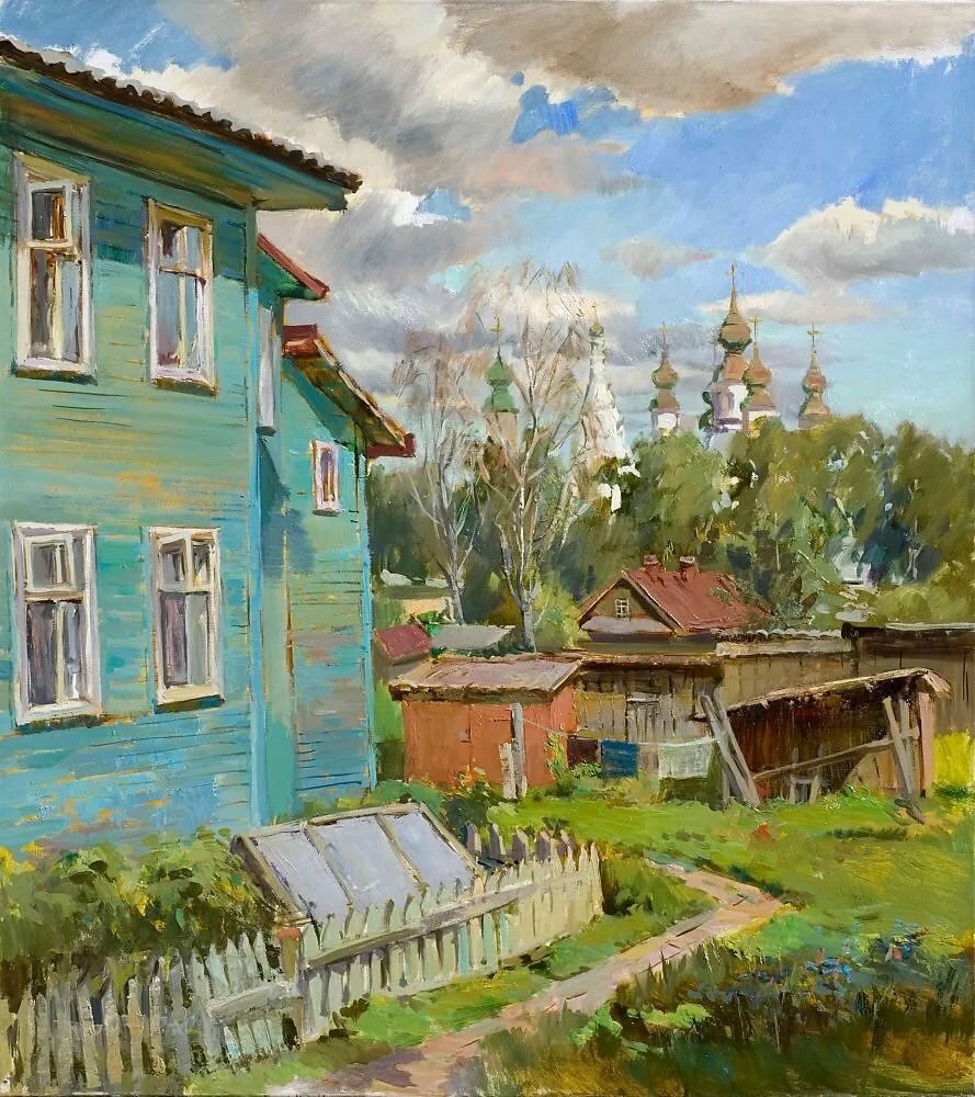 вологодская деревня картины живопись фото