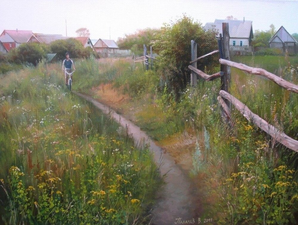 вячеслав палачев деревенские пейзажи фото