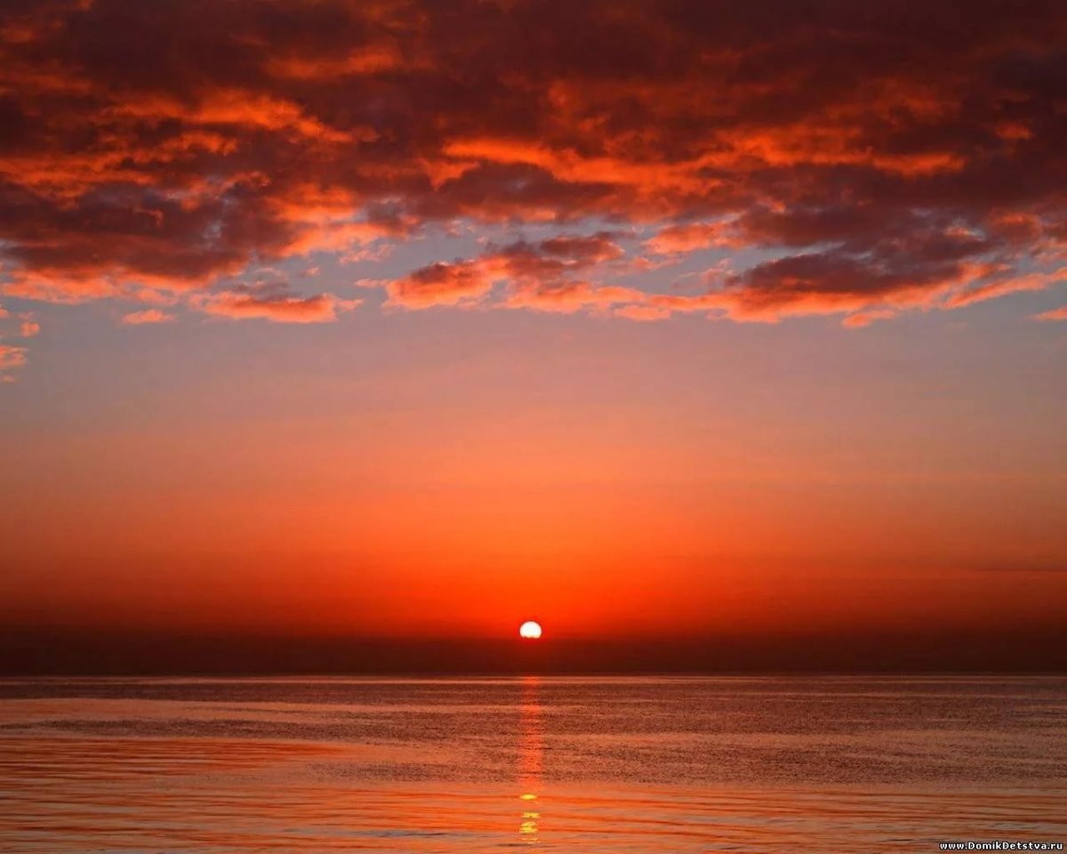 закат солнца на море фото
