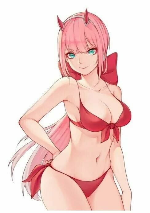 zero two darling in the franxx в купальнике фото