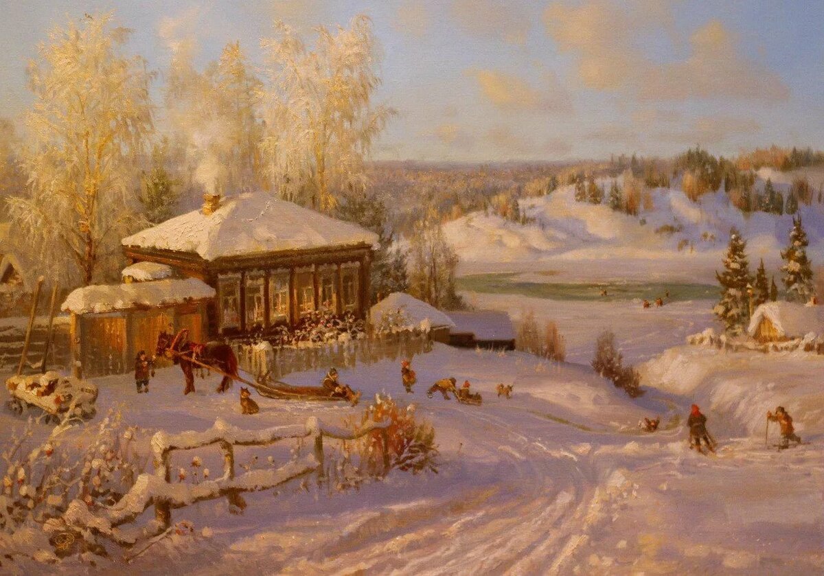 жданов владимир юрьевич картины зима фото
