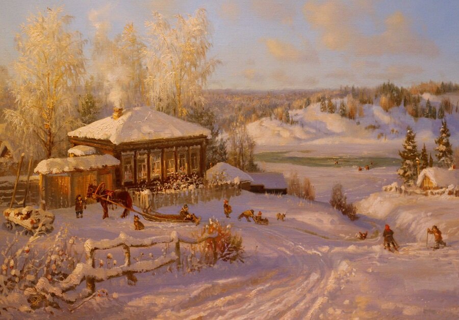 жданов владимир юрьевич картины зима фото