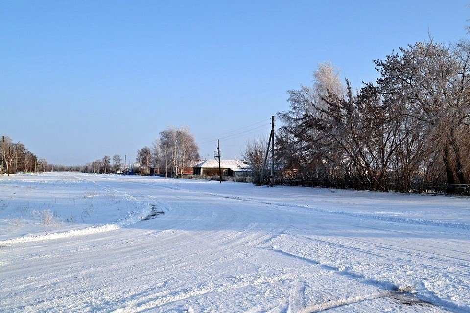 зима в деревне фото