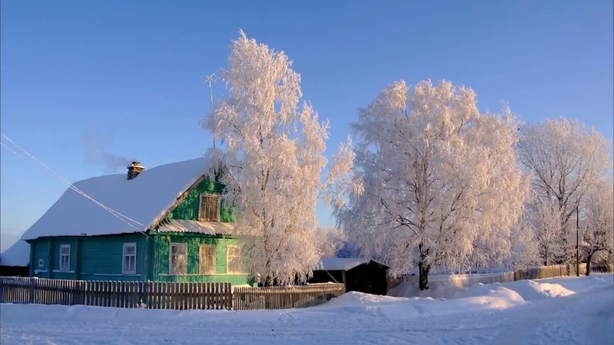 зима в деревне фотографии фото