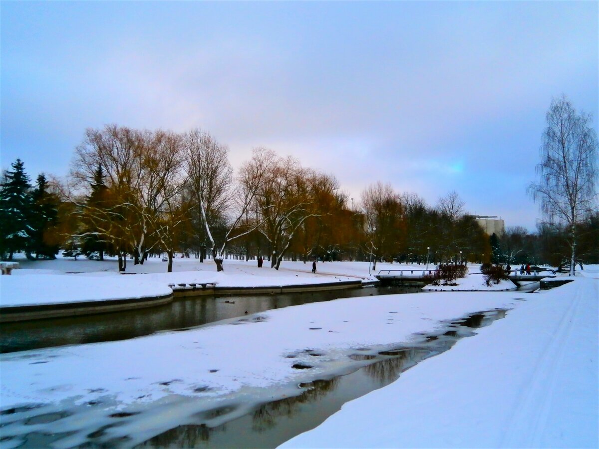 зима в городе фото