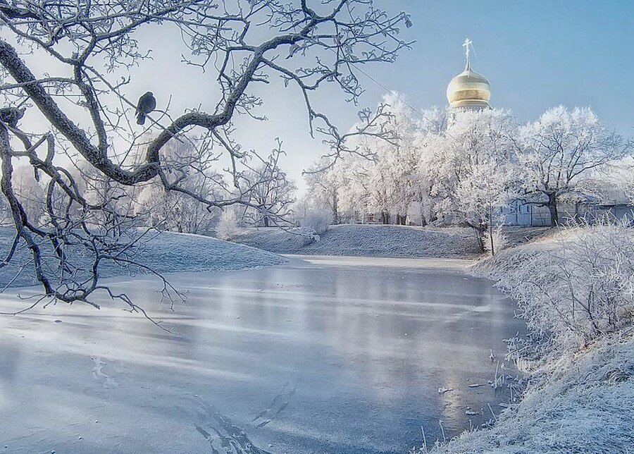 зимние пейзажи россии фото