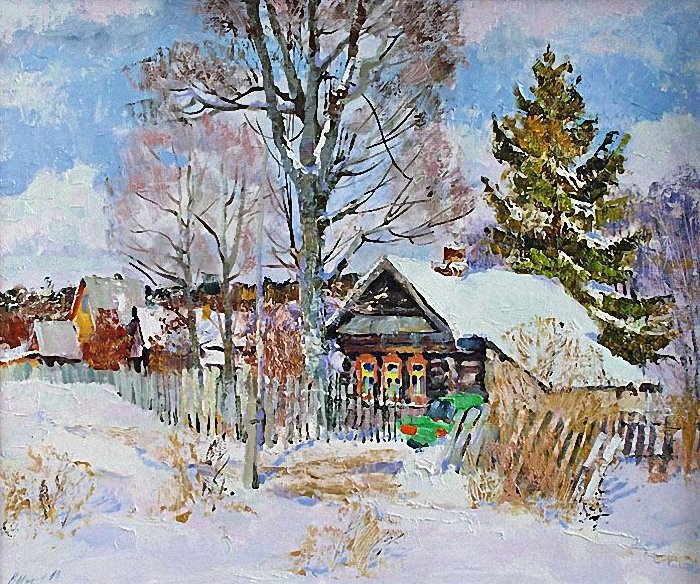 зимний пейзаж самарские художники картины фото